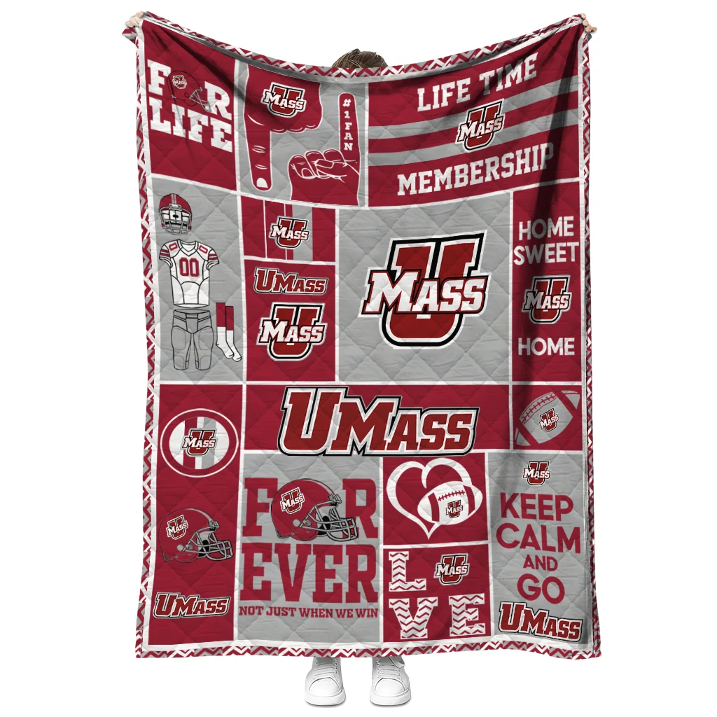 custom umass minutemen helmet passion red quilt blanket fashion forward custom umass minutemen helmet passion red quilt blanket fashion forward