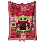 custom unlv rebels yody baby pattern red quilt blanket best selling