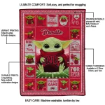 custom unlv rebels yody baby pattern red quilt blanket best selling