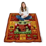 custom usc trojans yody baby pattern red quilt blanket best selling