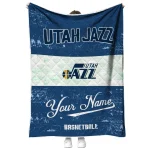custom utah jazz helmet fan navy white quilt blanket best selling
