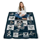 custom utah state aggies mickey crimson navy white quilt blanket best selling