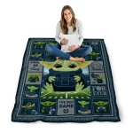 custom utah state aggies yody baby pattern navy quilt blanket best selling