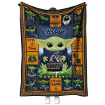 custom utep miners yody baby pattern blue quilt blanket best selling