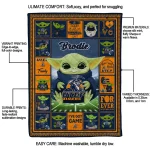 custom utep miners yody baby pattern blue quilt blanket best selling