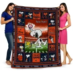 custom utsa roadrunners snoopy coach orange quilt blanket best selling