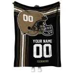 custom vanderbilt commodores helmet theme black quilt blanket best selling