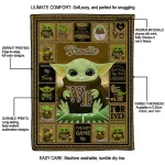 custom wake forest demon deacons yody baby pattern gold quilt blanket best selling