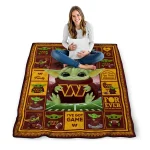 custom washington commanders yody baby pattern burgundy quilt blanket best selling