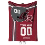 custom washington state cougars helmet theme crimson quilt blanket best selling
