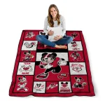 custom western kentucky hilltoppers mickey crimson red white quilt blanket best selling