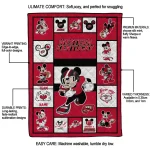 custom western kentucky hilltoppers mickey crimson red white quilt blanket best selling