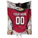 custom western kentucky hilltoppers player sketch red gray quilt blanket best selling