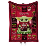custom western kentucky hilltoppers yody baby pattern red quilt blanket best selling