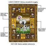 custom wyoming cowboys snoopy coach brown quilt blanket best selling