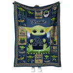 customized akron zips yody baby pattern blue quilt blanket best selling
