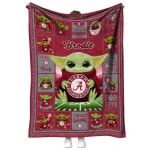 customized alabama crimson tide yody baby pattern crimson quilt blanket best selling