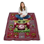 customized alabama crimson tide yody baby pattern crimson quilt blanket best selling