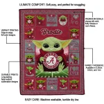 customized alabama crimson tide yody baby pattern crimson quilt blanket best selling