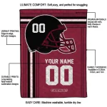customized arizona cardinals helmet theme red quilt blanket best selling