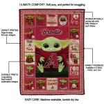 customized arizona diamondbacks yody baby motif red quilt blanket best selling