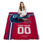 customized arizona wildcats helmet theme red quilt blanket best selling