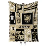 customized army black knights helmet passion gold quilt blanket best selling