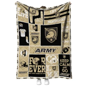 customized army black knights helmet passion gold quilt blanket fashion forward