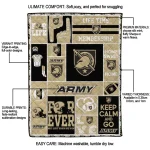 customized army black knights helmet passion gold quilt blanket best selling