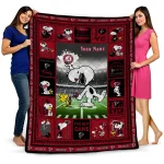 customized atlanta falcons snoopy coach red quilt blanket best selling