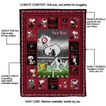 customized atlanta falcons snoopy coach red quilt blanket best selling