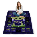 customized baltimore ravens yody baby pattern purple quilt blanket best selling