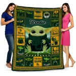 customized baylor bears yody baby pattern green quilt blanket best selling