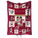 customized boston college eagles mickey crimson maroon white quilt blanket best selling