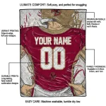 customized boston college eagles player sketch maroon gray quilt blanket best selling