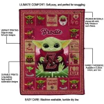 customized boston college eagles yody baby pattern maroon quilt blanket best selling