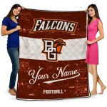 Customized Bowling Green Falcons Hibiscus Burst Orange White Quilt Blanket 1 customized bowling green falcons hibiscus burst orange white quilt blanket best selling