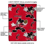 customized cincinnati bearcats mickey football red quilt blanket best selling