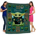 customized coastal carolina chanticleers yody baby pattern green quilt blanket best selling