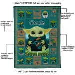 customized coastal carolina chanticleers yody baby pattern green quilt blanket best selling