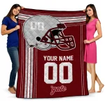 customized colgate raiders helmet theme maroon quilt blanket best selling