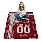 customized colgate raiders helmet theme maroon quilt blanket best selling