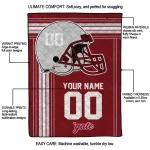 customized colgate raiders helmet theme maroon quilt blanket best selling