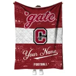customized colgate raiders hibiscus burst maroon white quilt blanket best selling
