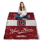 customized colgate raiders hibiscus burst maroon white quilt blanket best selling