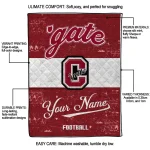 customized colgate raiders hibiscus burst maroon white quilt blanket best selling