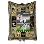 customized colorado buffaloes snoopy coach gold quilt blanket best selling