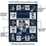 customized dallas cowboys mickey crimson blue white quilt blanket best selling