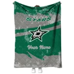 customized dallas stars brushstroke layers green quilt blanket best selling