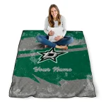 customized dallas stars brushstroke layers green quilt blanket best selling